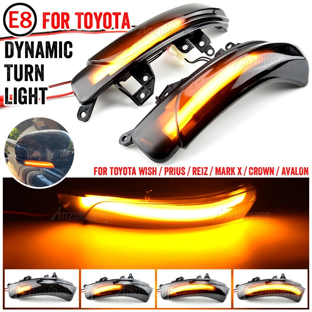 ไฟเลี้ยวไดนามิก LED สําหรับ Toyota PRIUS REIZ Camry WISH MARK