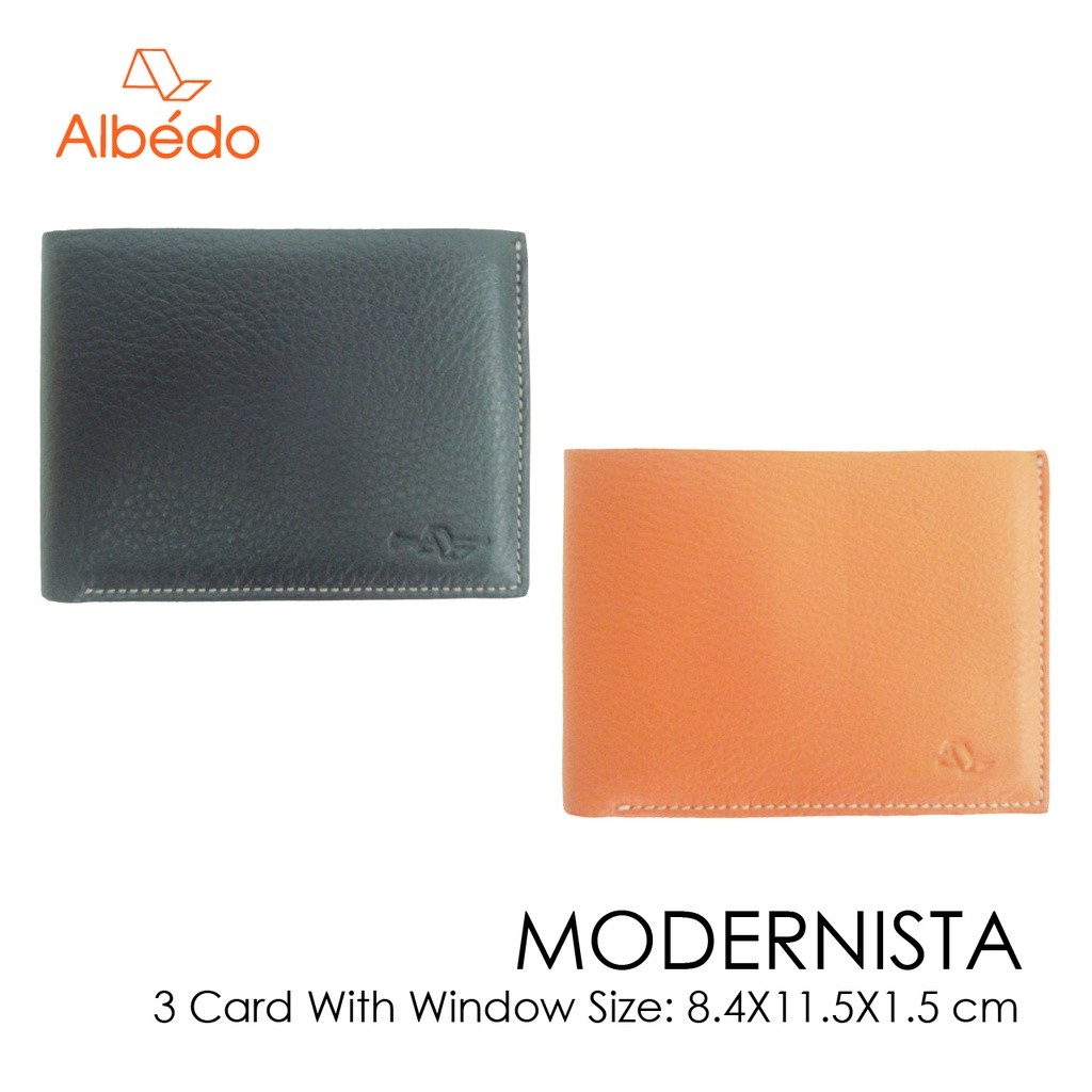 [Albedo] MODERNISTA 3 CARD WITH WINDOW กระเป๋าสตางค์/กระเป๋าเงิน/กระเป๋าใส่บัตร รุ่น MODERNISTA - M
