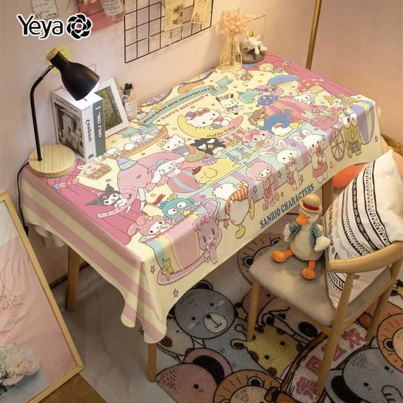 ผ้าปูโต๊ะกันฝุ่นลายการ์ตูนสุดน่ารัก YEYA