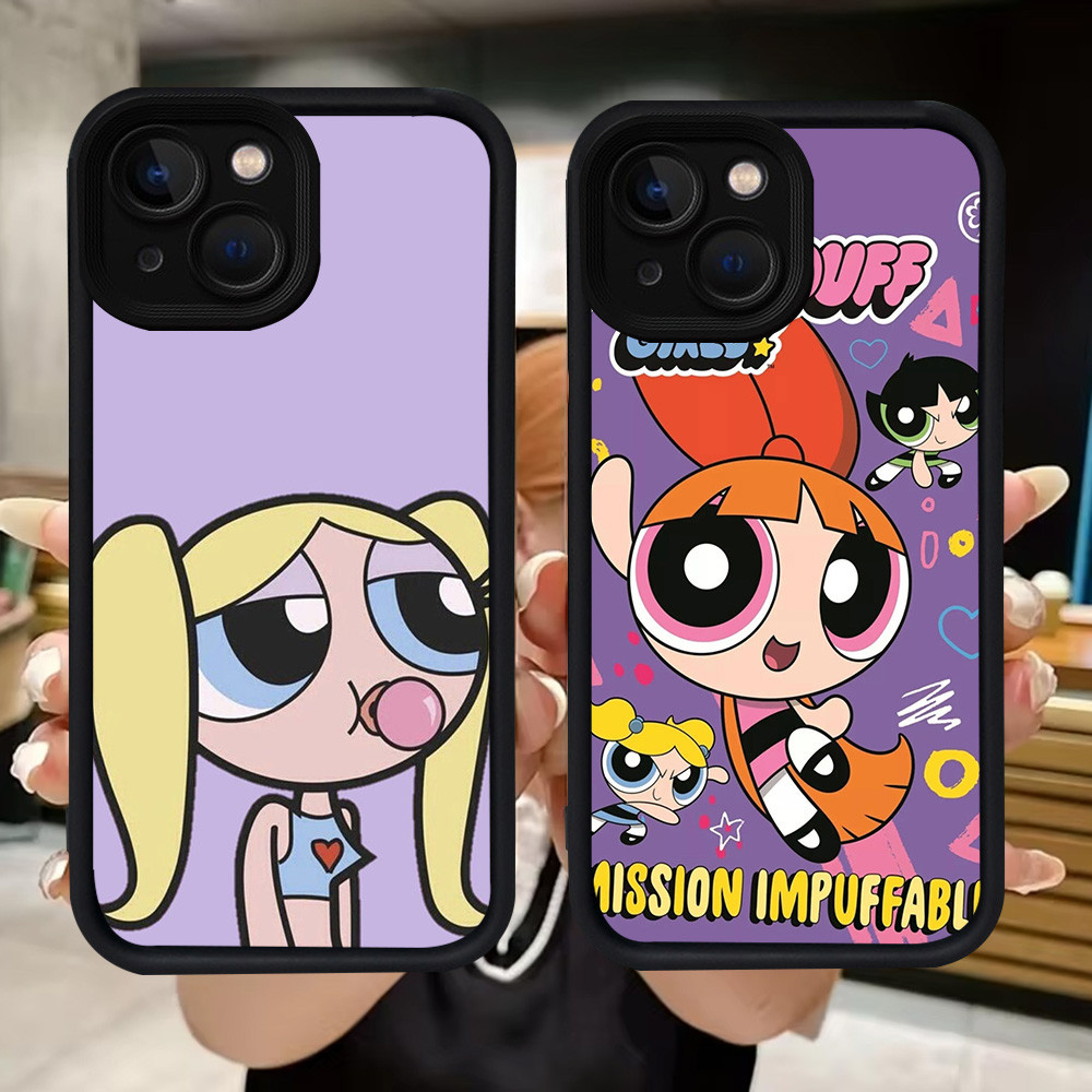Q52 Power Girls soft Casing สําหรับ iPhone 14 7 13 6s 6 8 Pro Max Plus