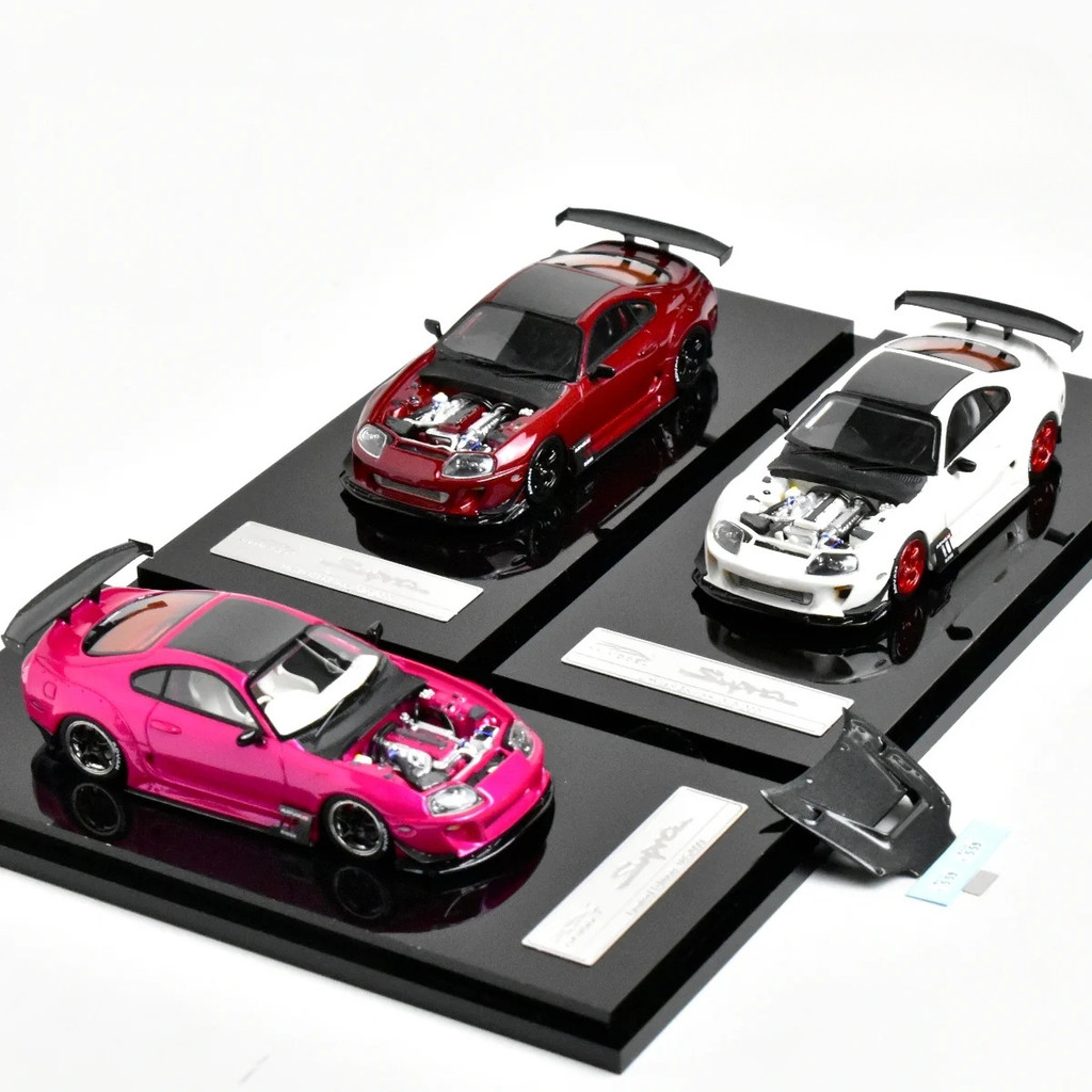YM 1:64 Supra JZA80 A80 เรซิ่น รถเหล็กโมเดล