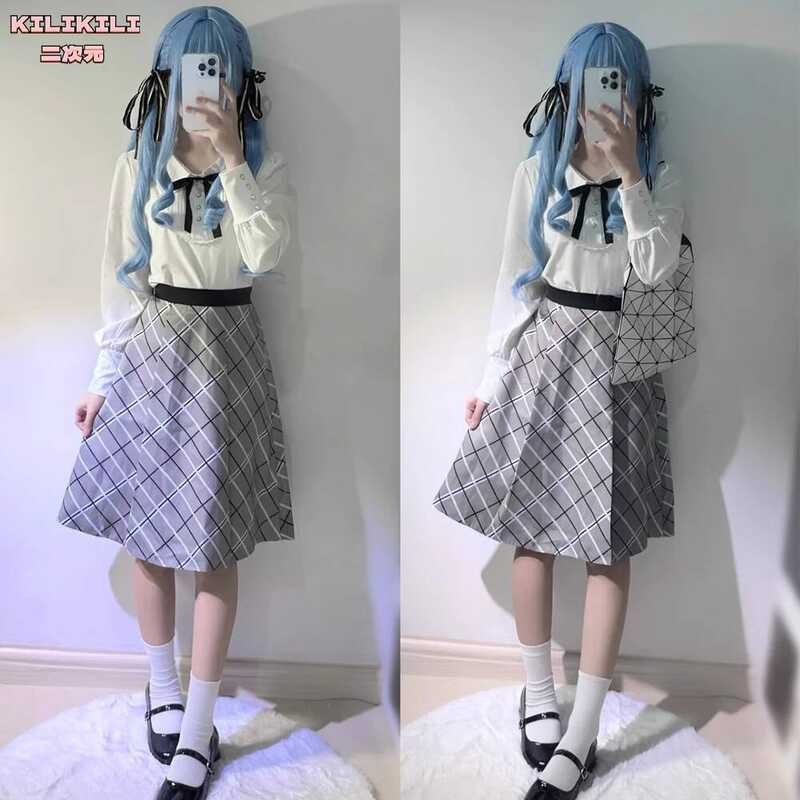 Kilikili x Toyokawa Shoko BanG Dream Cosplay กระโปรงลายสก๊อต