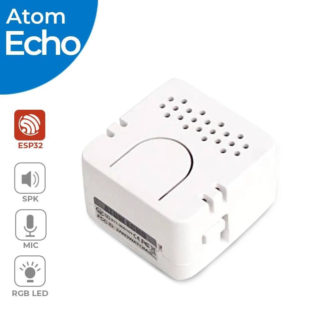 M5Stack Official ATOM Echo Programmable Smart Speaker Lightweight Compact Smart Speaker Development 