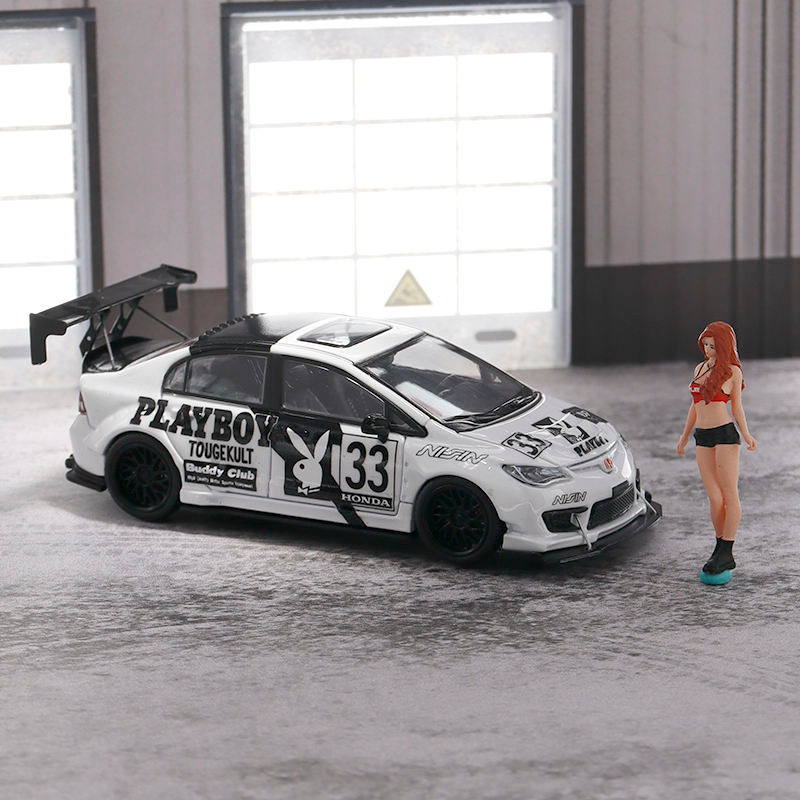 BSC 1: 64 Honda CIVIC Blast Change CIVIC FD2 จําลองรถรุ่นเครื่องประดับ
