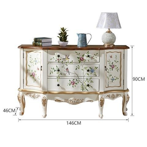 🔥การประกันคุณภาพ🔥 Van Gogh Country Furniture American Five-drawer Kitchen Bedroom Living Room Ret