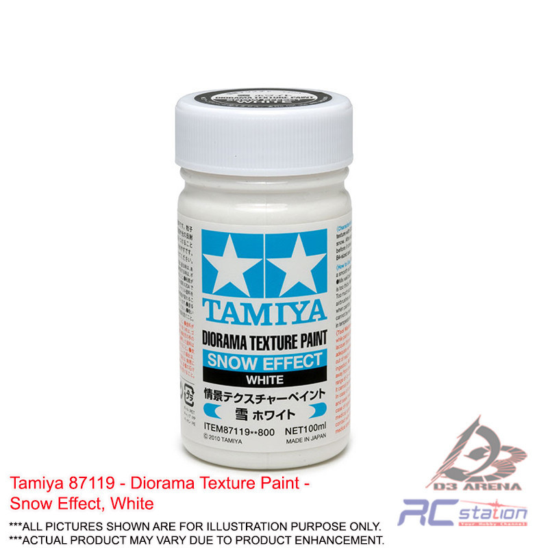 Tamiya Paint 87119 - Diorama Texture Paint - Snow Effect, สีขาว, 100ml | ทิวทัศน์