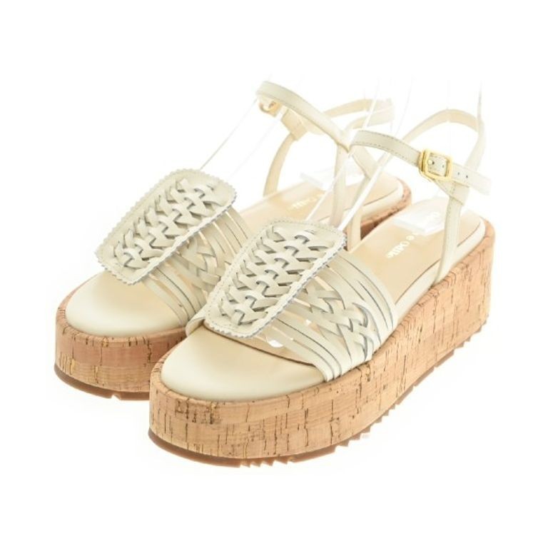 Odette e Odile LE M I 5 Sandals ivory Women 22.5cm Direct from Japan Secondhand