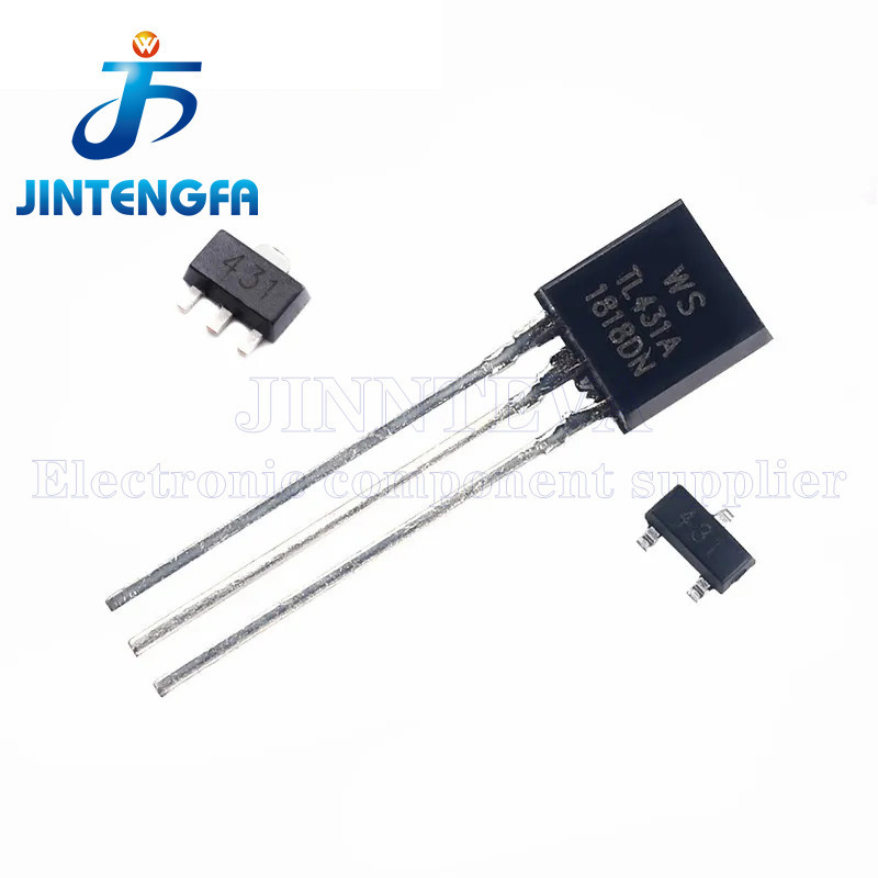 50PCS TL431 CJ431 TL431A WS431 431 SOT23 SOT89 TO92 DIP SMD 0.5% ปรับแรงดันไฟฟ้าอ้างอิงชิป ADJ IC ทร