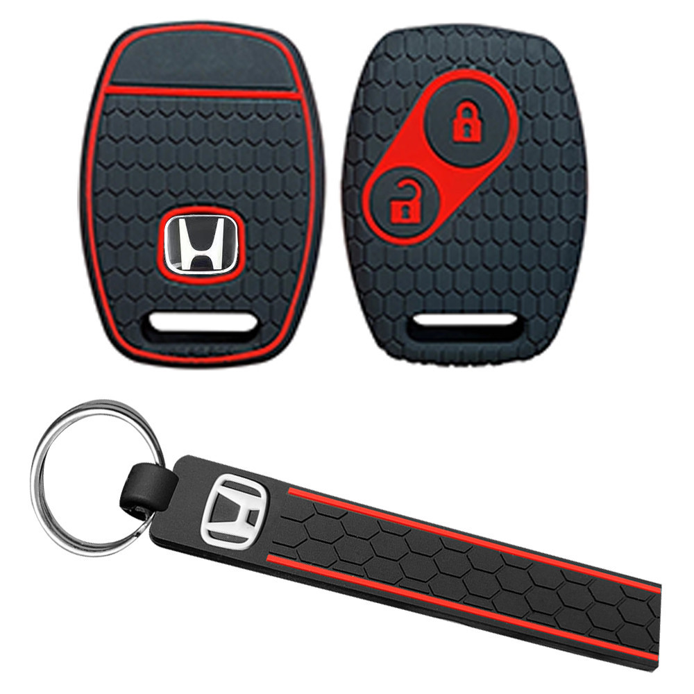 Honda Jazz Gr8 150 R Civic Fit CRV SRV FRV Chord 7 Insight รถอุปกรณ์เสริม 2 ปุ่มซิลิโคนอุปกรณ์เสริมฝ