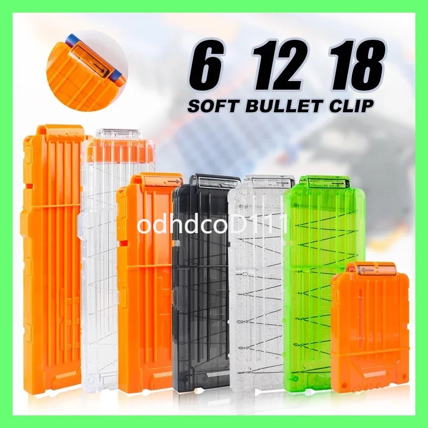 รุ่นขายดี  Reload Clip For Nerf Magazine Round Darts Replacement Toy Gun Soft Bullet Clip For Nerf