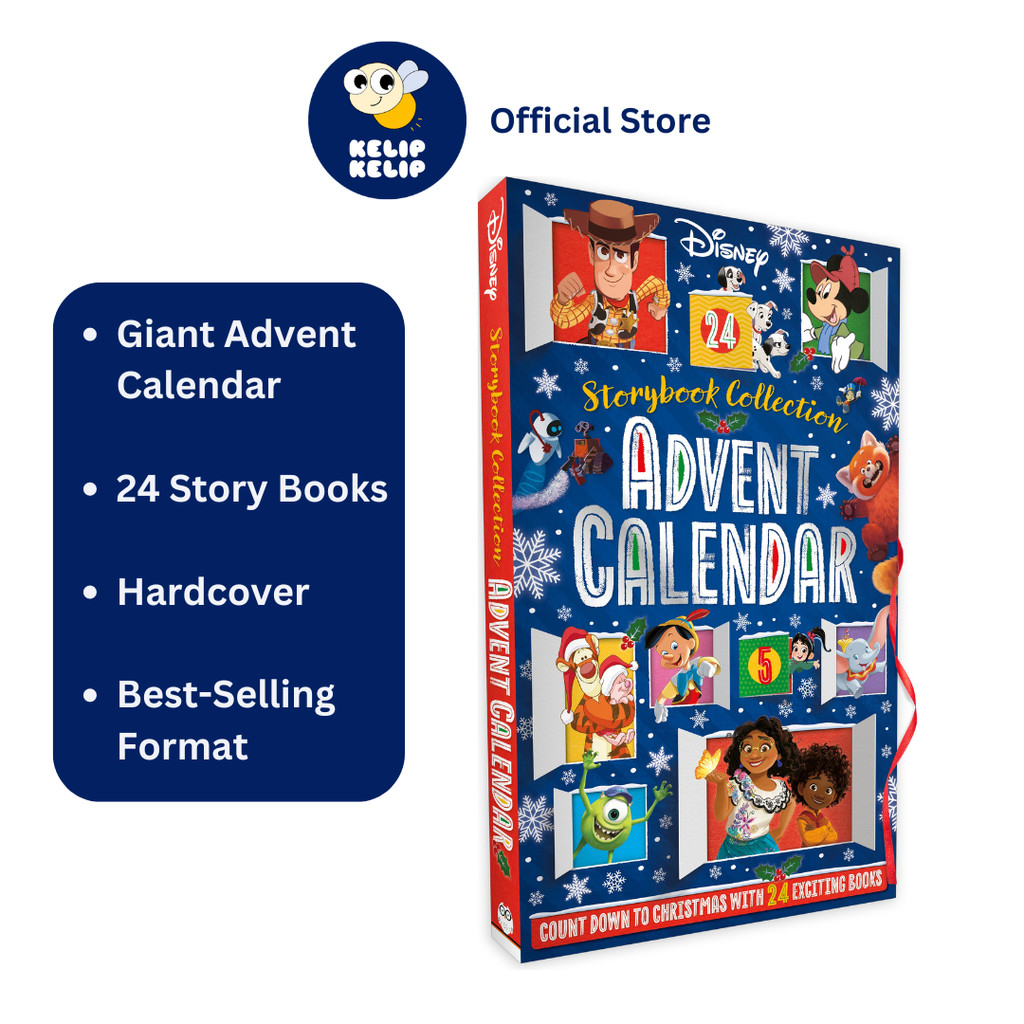 Disney Collection 24 Story Books Set Holiday Advent Calendar สําหรับเด็ก (ปกแข็ง)