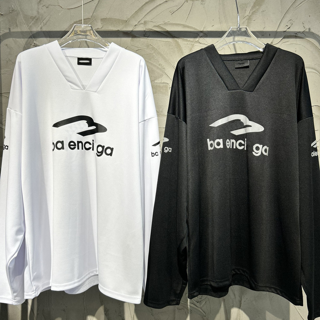 Balenciaga 2024ใหม่สกีชายหญิงหลวมแขนยาวเสื้อ sbzg