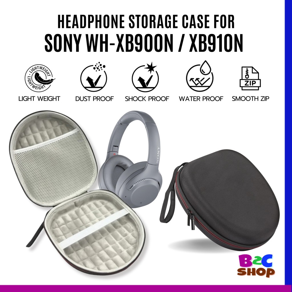 SONY WH-XB900N / WH-XB910N กระเป๋าใส่หูฟังที่รองรับ