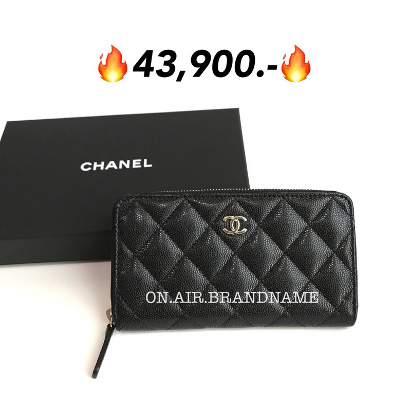 New chanel classic medium zippy wallet ghw ไซส์ 6 นิ้ว