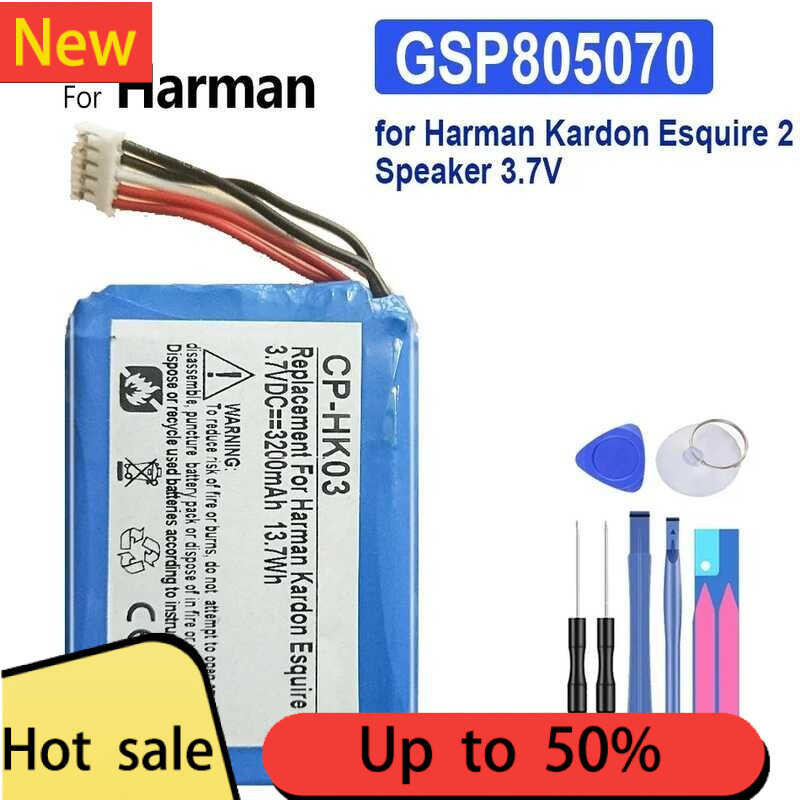 CP-HK03 3200mAh GSP805070 ฮาร์แมน Kardon Esquire 2 บลูทู ธ ลำโพงไร้สายเปลี่ยนแบตเตอรี่ + เครื่องมือ