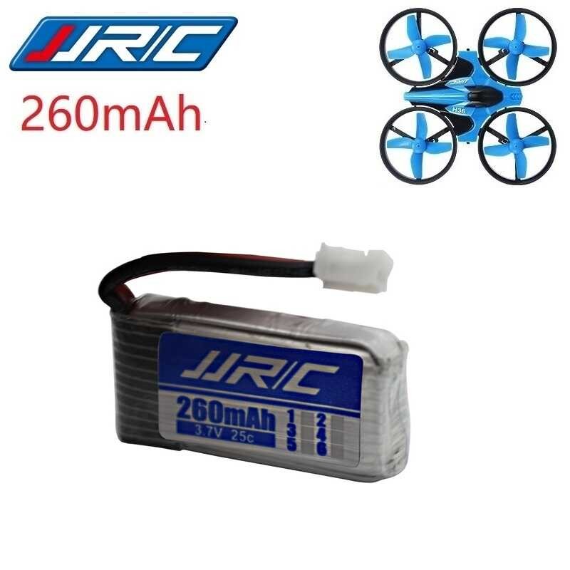 Δ JJRC H36 แบตเตอรี่เดิม 260Mah สำหรับ E010 E011 E012 E013 Furibee F36 RC ส