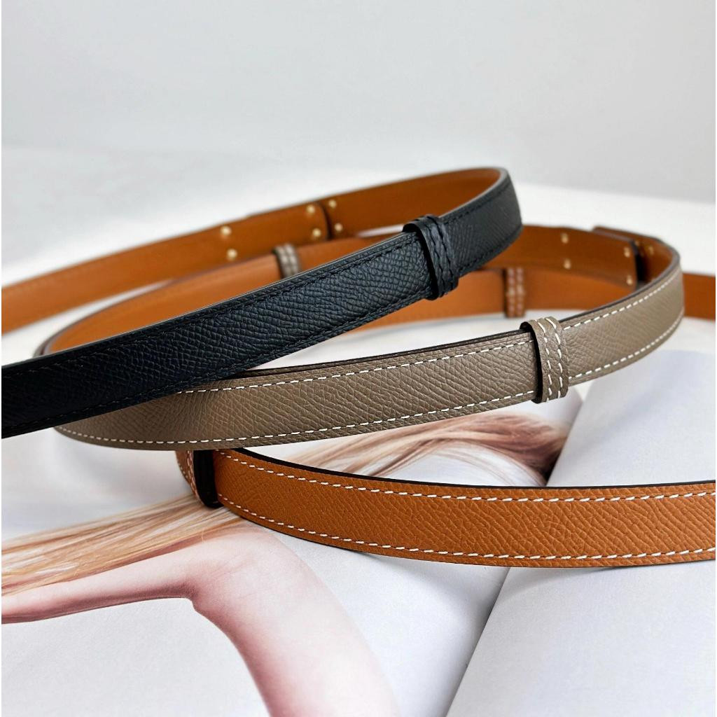 ของแท้แอร์เมส Hermes Kelly 18mm Belt Women's Belt เข็มขัดสตรี Full Set Hermès