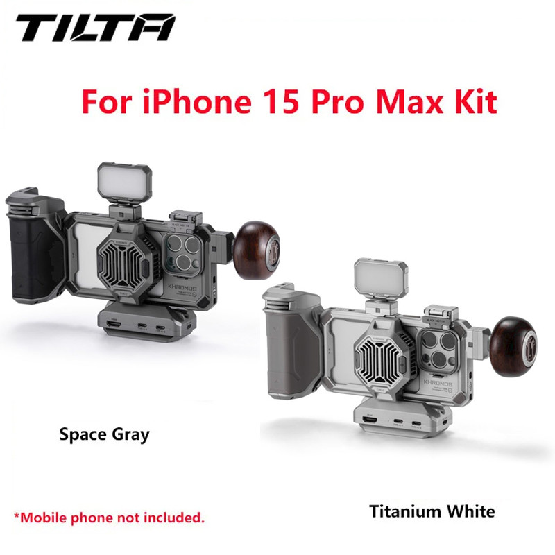 TILTA Khronos CAGE iPhone 15 Pro Max ชุดกรง iPhone ระบบนิเวศสําหรับ iPhone Quick Release Live เติมแส