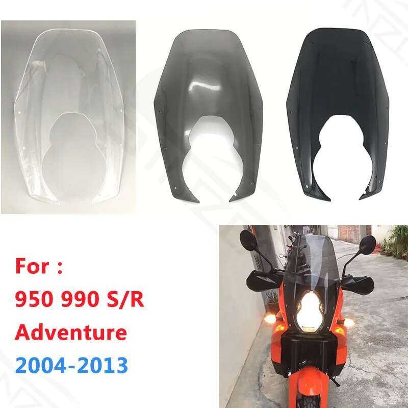 KM950 สำหรับ KM990 KM 950 990 Adventure S R กระจกหน้ารถ แผ่นบังลม ปี 2004 2005 2006 2007 2008 2009 2