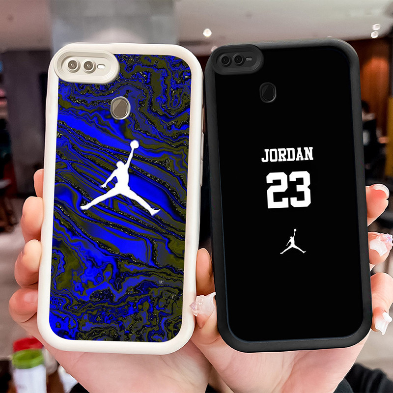 ปลอกกันกระแทกสําหรับ OPPO A7 F7 A12s A12 F9 A5S Realme 2 Pro WF20 J-jordan โลโก้