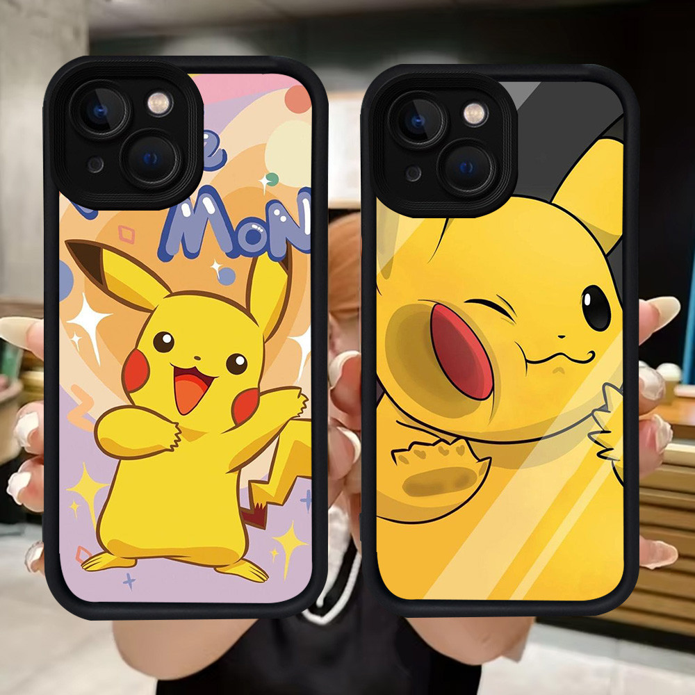 Q108 Pikachu soft Casing สําหรับ iPhone 14 7 13 6s 6 8 Pro Max Plus