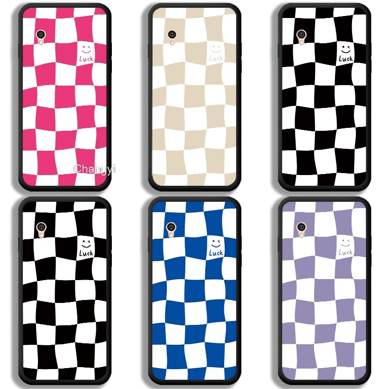 Creative สีดําสีขาวกระดานหมากรุกกันกระแทกสําหรับ OPPO A37 A37m A37fw