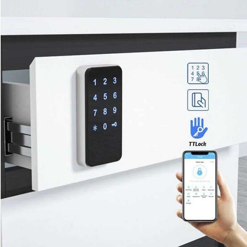 ตู้อัจฉริยะ Bluetooth TTLOCK 13.56Mzh IC Mini Drawer Locker dobe Closet Locker