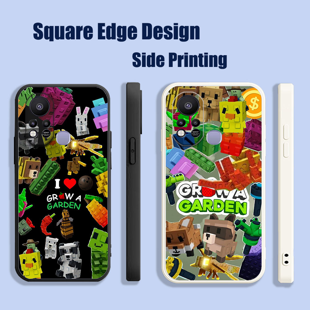 ปลอกสําหรับ Huawei Nova 3i 7i 8i 5T Y9S Grow a Garden Video game FXX06 เคสโทรศัพท์ขอบสี่เหลี่ยม