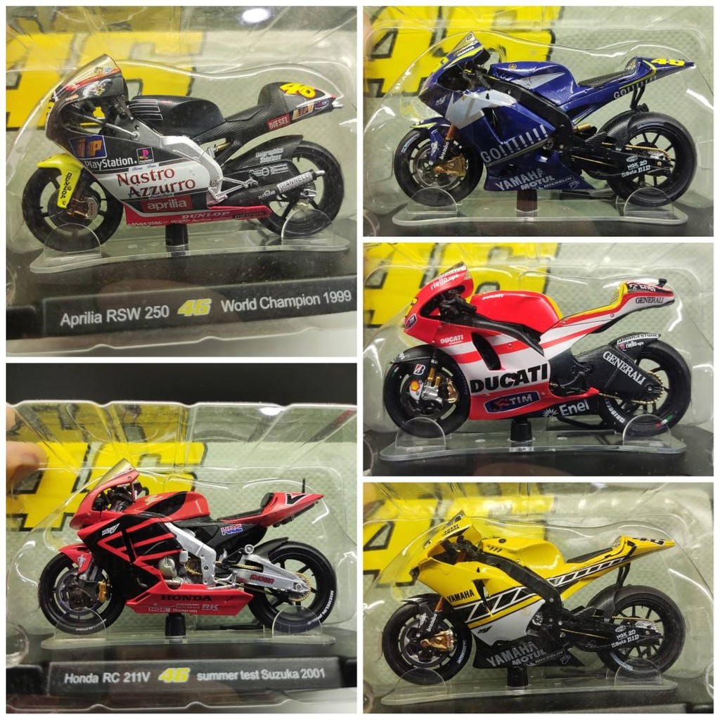 R RV46 1/18 motoGP Honda Yamaha Apriya Racing Motorcycle Model Collection Alloy Jewelry