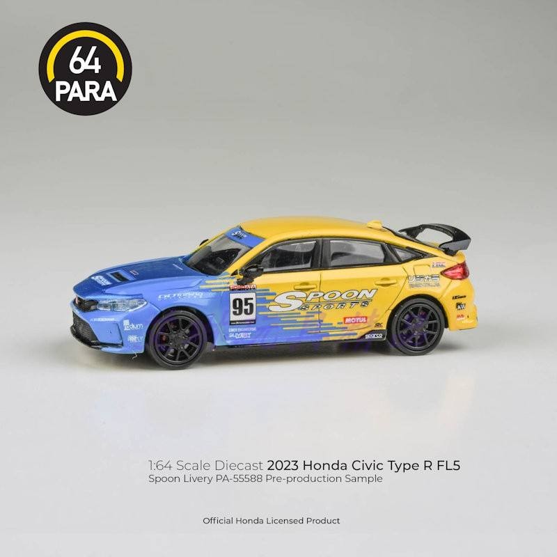 PARA 1: 64 Honda Civic Type R FL5 Spoon Livery Cive Alloy Model Out of Print Car Model