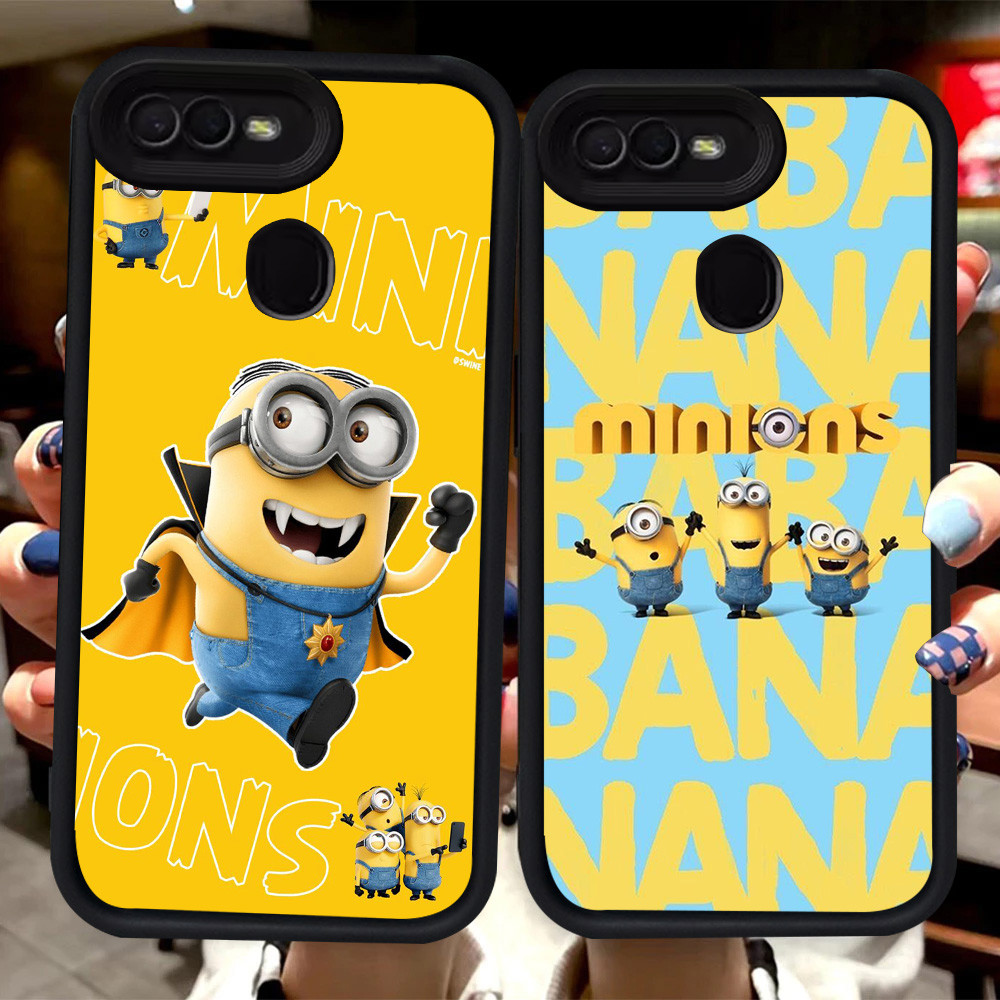 H41 เคสมินเนี่ยนน่ารักสําหรับ OPPO A5 A7 A7n A12E A5S A12 A12S A3S Realme C1