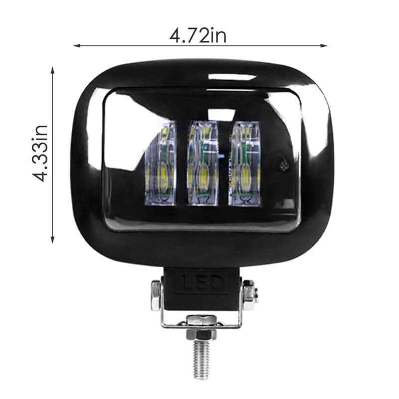 30W 12V 24V 6D Lens 4 Inch Round Work Ip67 Waterproof Fog Light 4X4 Offroad Truck Boat ATV 6000K Le