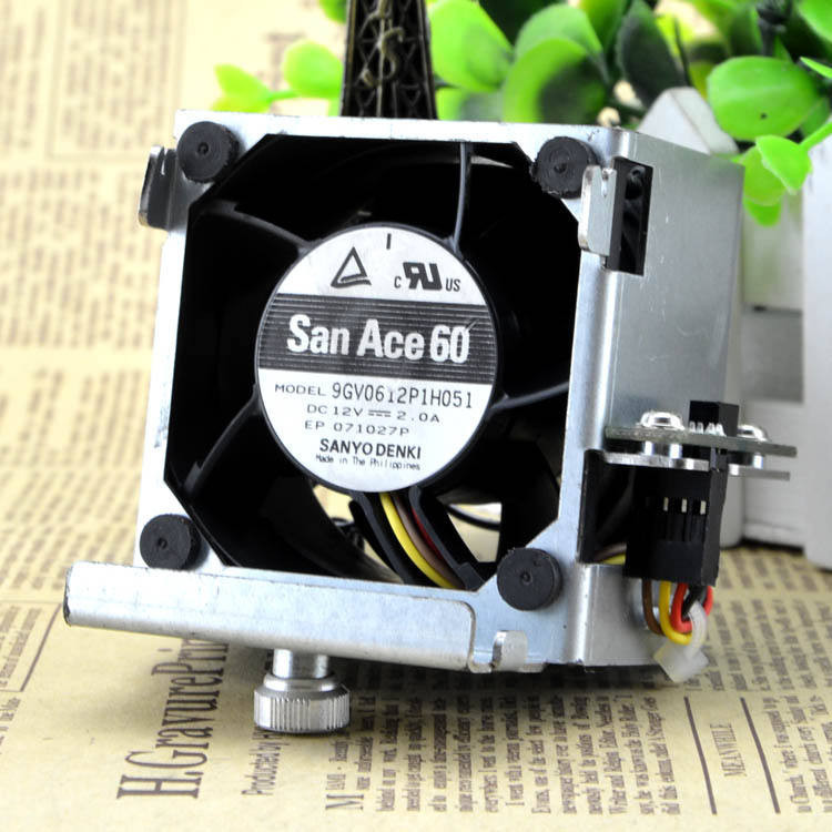 พัดลม 6 ซม. 6038 Yamayo 9GV0612P1H051 12V 2.0A พัดลมรุนแรงเซิร์ฟเวอร์