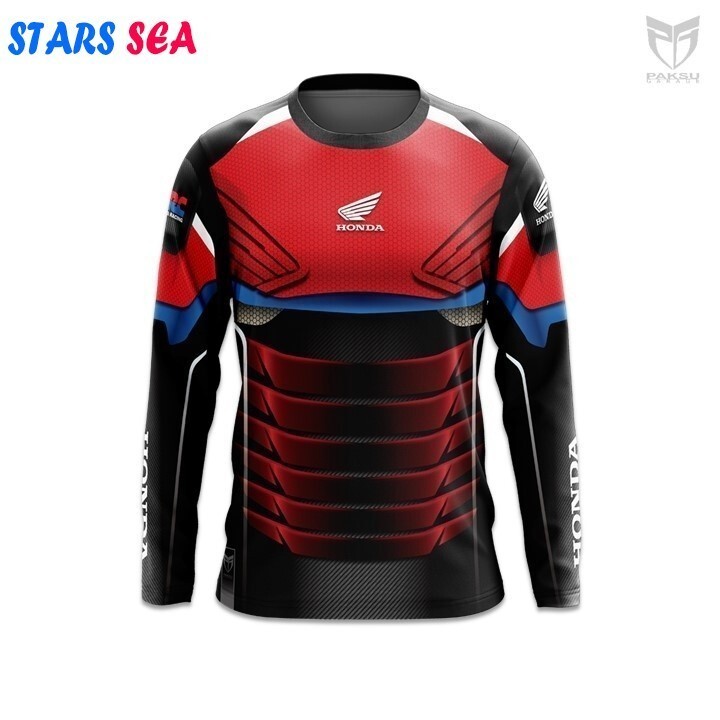 เสื้อยืด Honda Hrc Repsol Motor Man เสื้อยืดแขนยาว 2024 ใหม่