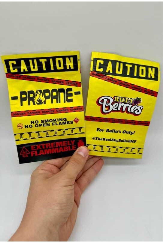 High Quality Mylar Zip Bag Packaging Balla Berries Smell Water Proof