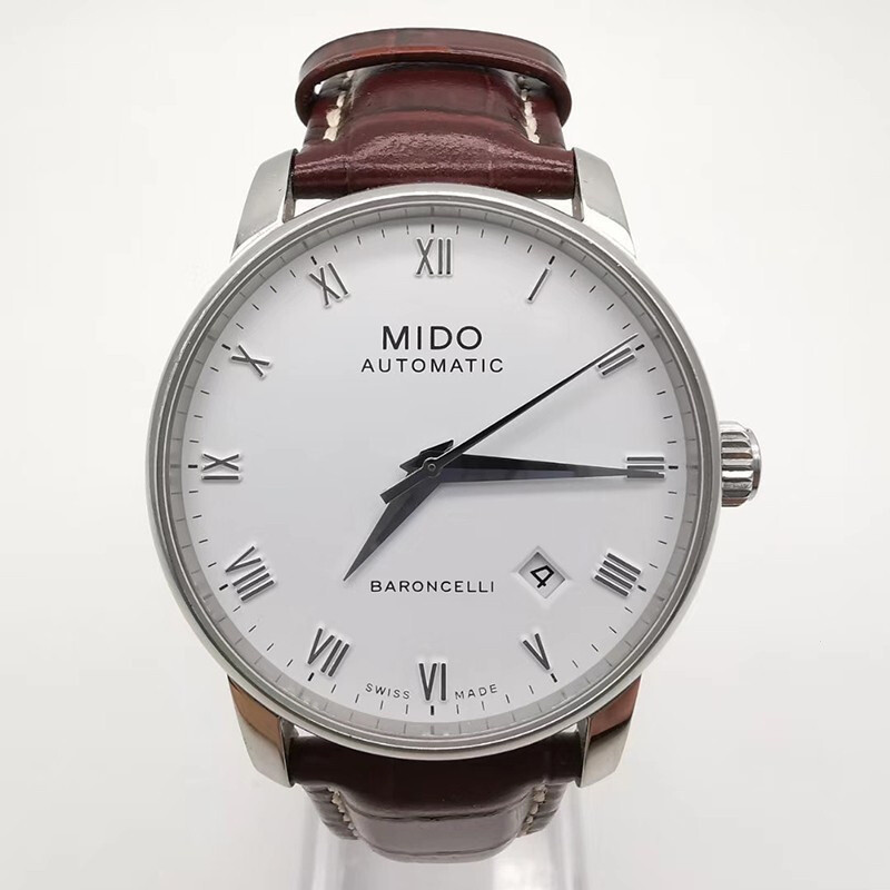 มือสองmido/ MIDO/ MIDO/Baroncelli SeriesM8600.4.26.8นาฬิกากลไกผู ้ ชาย New80Movement