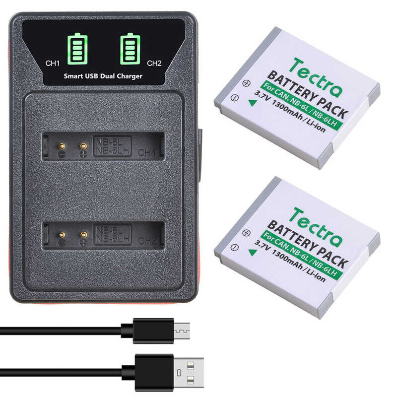 NB-6LH 8 NB-6L Batteries&Dual USB Charger for Canon Powershot S120,SX510 HS,SX280 HS,SX500 is,SX7