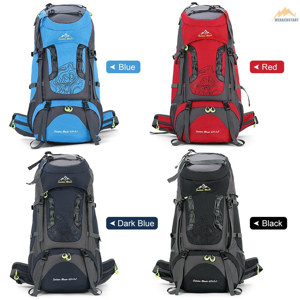 70L Camping Hiking Backpack Large Capacity Mountaineering Pack Waterproof Travel Backpack