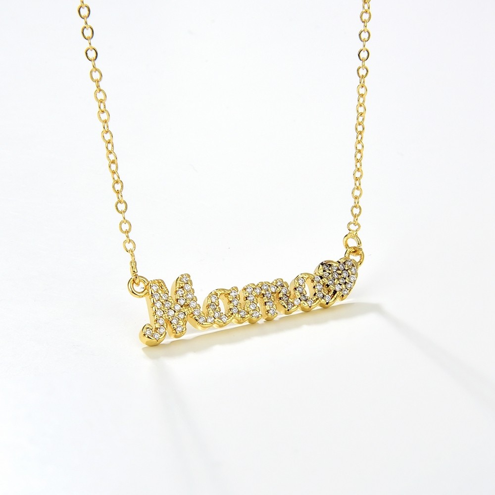 5PCS วันแม่จดหมายจี้สร้อยคอสำหรับคุณแม่ผู้หญิงไหปลา