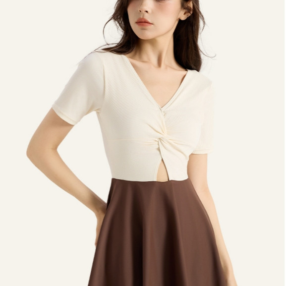 Anta ผู้หญิงชุดว่ายน้ํา One Piece UPF50 + แผ่นที่ถอดออกได้โยคะยืดหยุ่นสูง Beachwear ชุดว่ายน้ํา 182