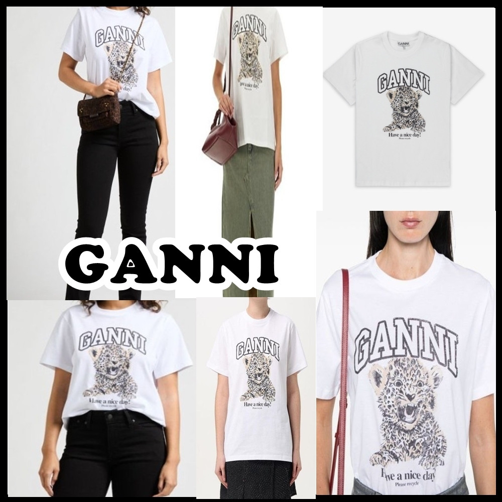 ♞,♘Ganni T-Shirt  - preorderoppa LTG