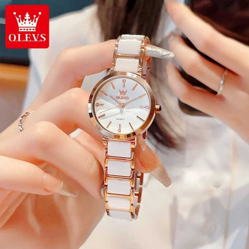 ❤ OLEVS Women Watches New Party Club Fashion Rhinestone Dress Ladies Watch Waterproof Quartz MI