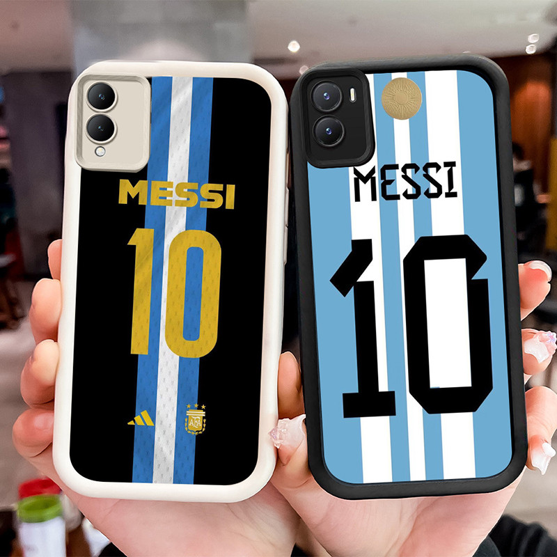 ปลอกกันกระแทกสําหรับ VIVO Y16 Y35 Z9 Y02S Y56 IQOO Y28 Y17S Z9X WF1 Argentina Messi 10
