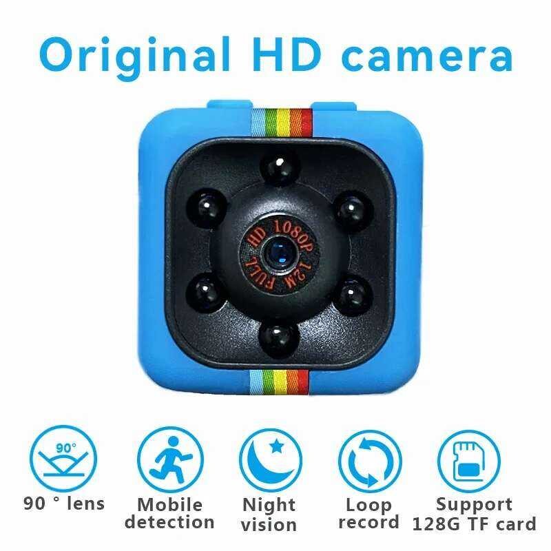 SQ11 กล้องวิดีโอแอคชั่น Mini 1080p HD Micro 30 เฟรม กล้องกีฬา DV กลางแจ้ง Gopro รองรับการมองเห็นกลาง