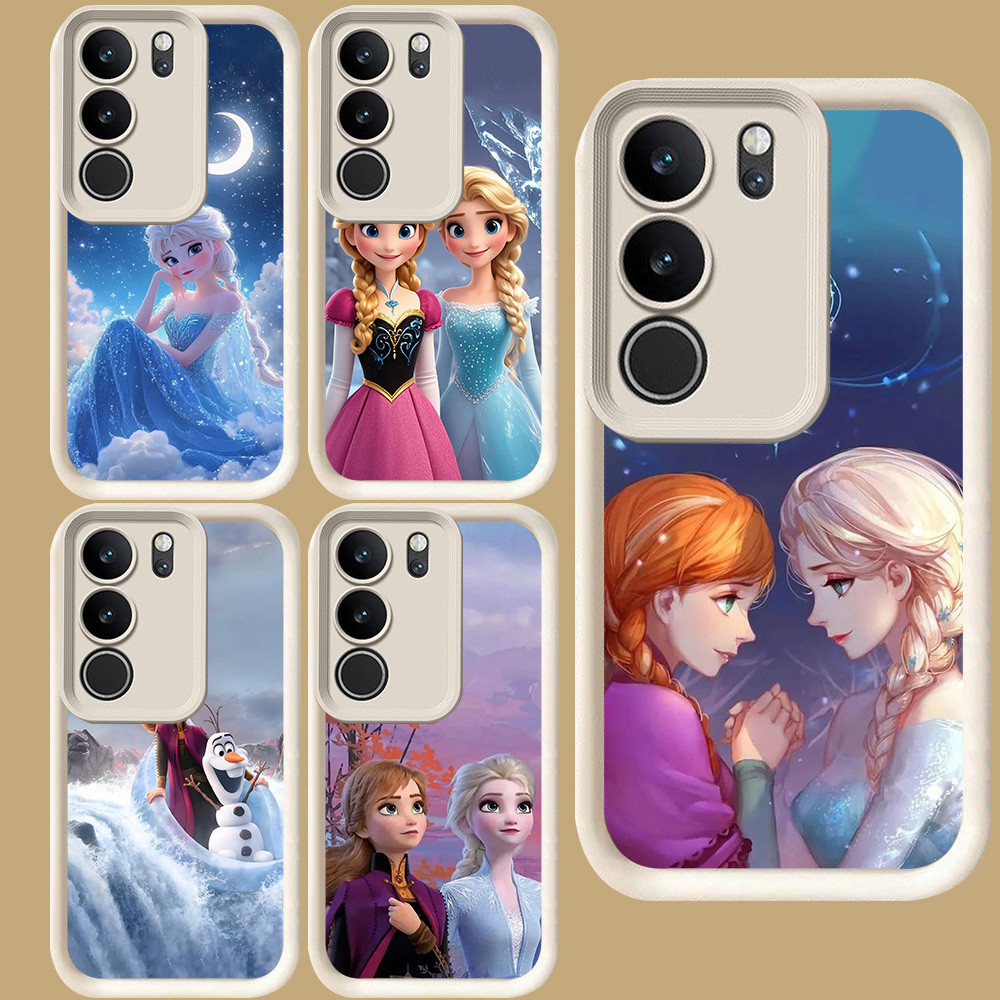 R62 Elsa และ Anna สําหรับ VIVO Y200e Y300 V27 V27E V29 V29E Y19S V40 Lite Y81s Y29 Y100 Y81 Pro 5G ส