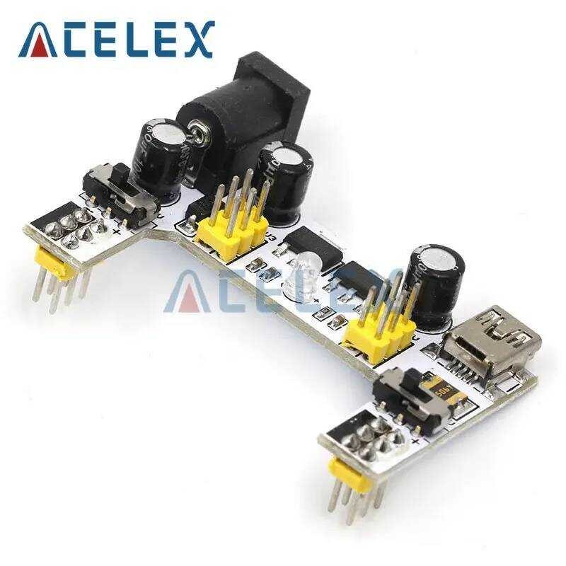 MB102 บอร์ด / บอร์ด MB102 สีขาว โมดูลพลังงานเฉพาะ 2 ทาง 3.3V 5V MB-102 บอร์ดบัดกรี /