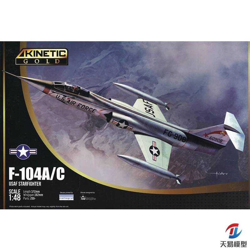 KINETIC K48096 1/48 เครื่องบินรบ F-104A/C อเมริกัน