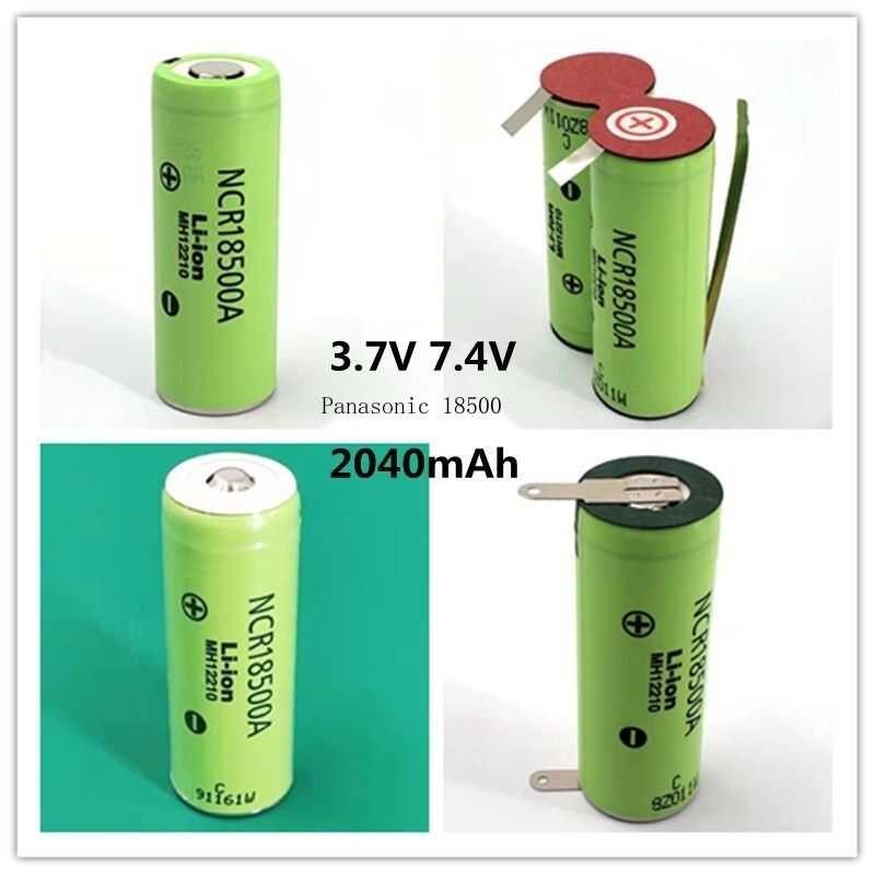 ❤ ใหม่คุณภาพสูง♂☍♨Panasonic Brand New Authentic 18500 Lithium 18490 3.7V 2040Mah Camera Recharg