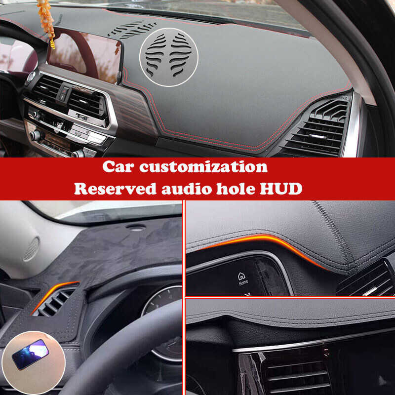 For MG 5 Mg5 Mg5 2021 2022 Leather Dashmat Dashboard Cover Sunshade Protective Car Styling Carpet D 