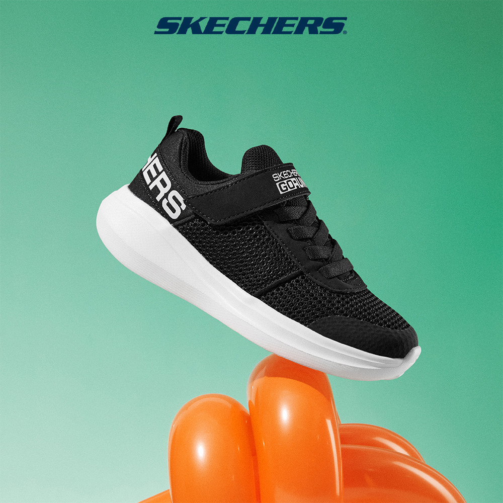 Skechers สเก็ตเชอร์ส รองเท้า เด็กผู้ชาย GOrun Fast Shoes - 97875L-BKW